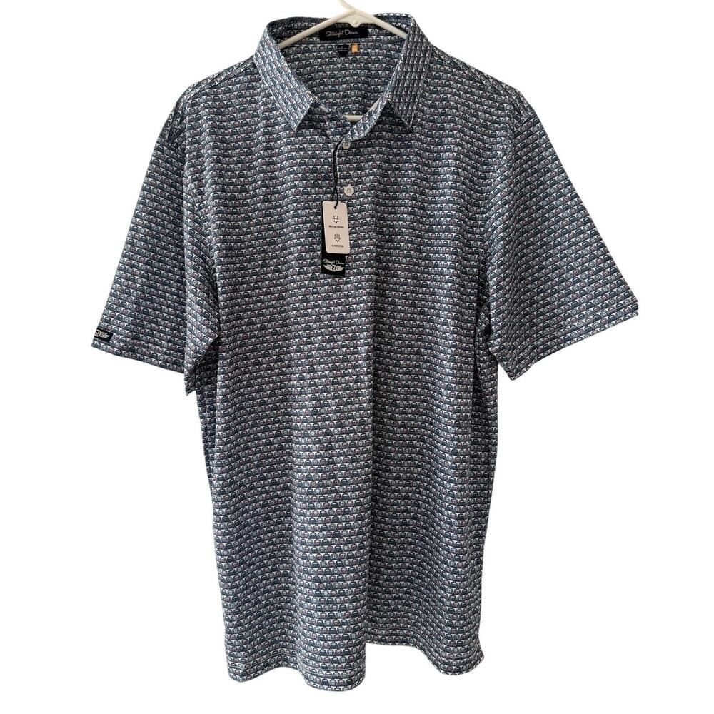 Straight Down Punch Buggy Polo UPF 15 Large Volkswagen Beetles Short Sleeves NWT